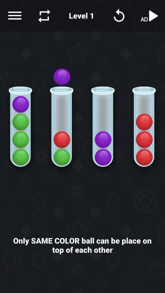 #4. Ball Sort 3D : Drop Ball Tube (iOS) By: Puzzle Mania Studio