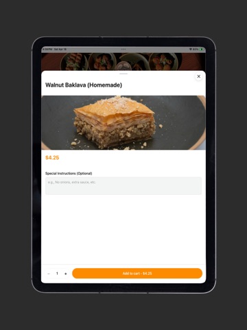 Tonir-Cafe iPad screenshot