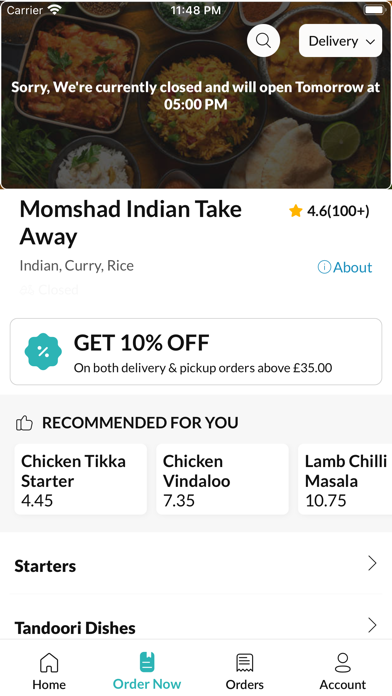 Momshad Indian Take Away Screenshot
