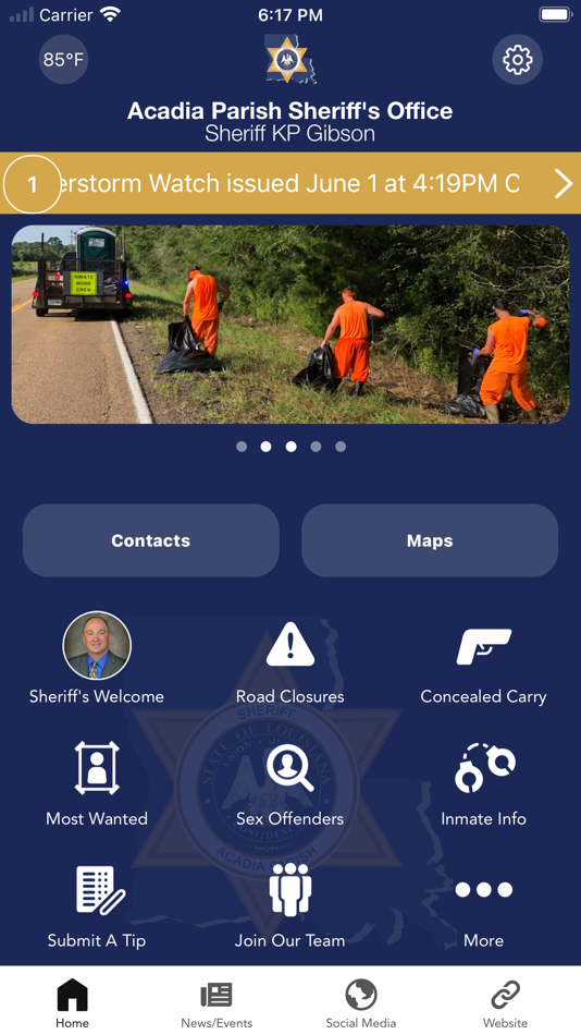#1. Acadia Parish Sheriff's Office (iOS) بواسطة: Acadia Parish Sheriff's Office