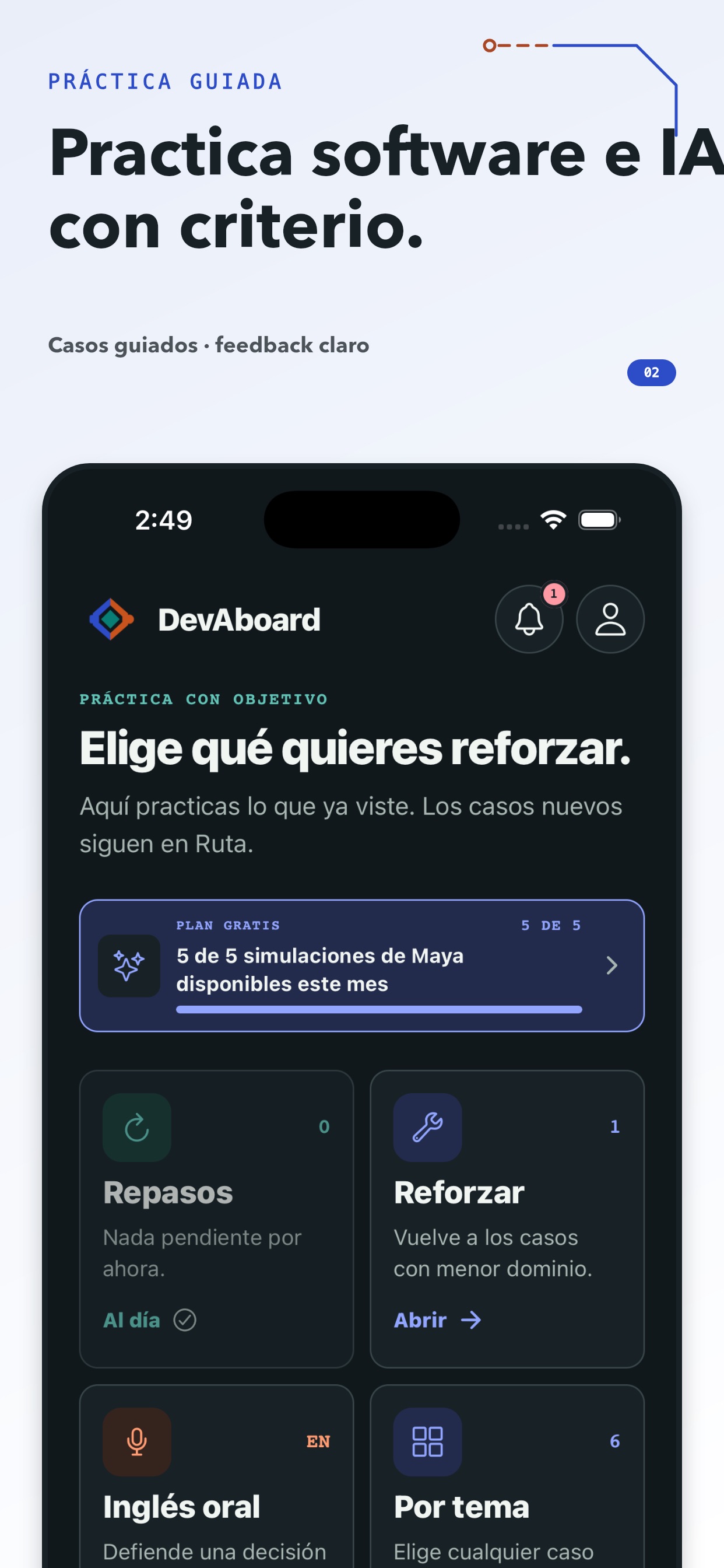 Screenshot 2 of DevAboard: Aprende Software