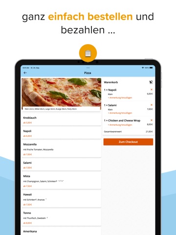 Pizza Zentral Grevesmühlen iPad screenshot