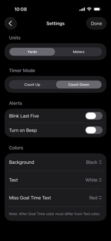 Swim Set Interval Timer Screenshot 3 of 4