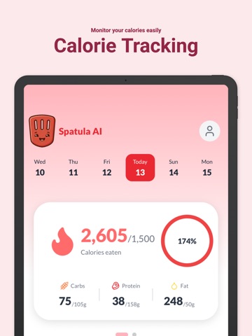 Spatula AI: Calorie Counter iPad screenshot