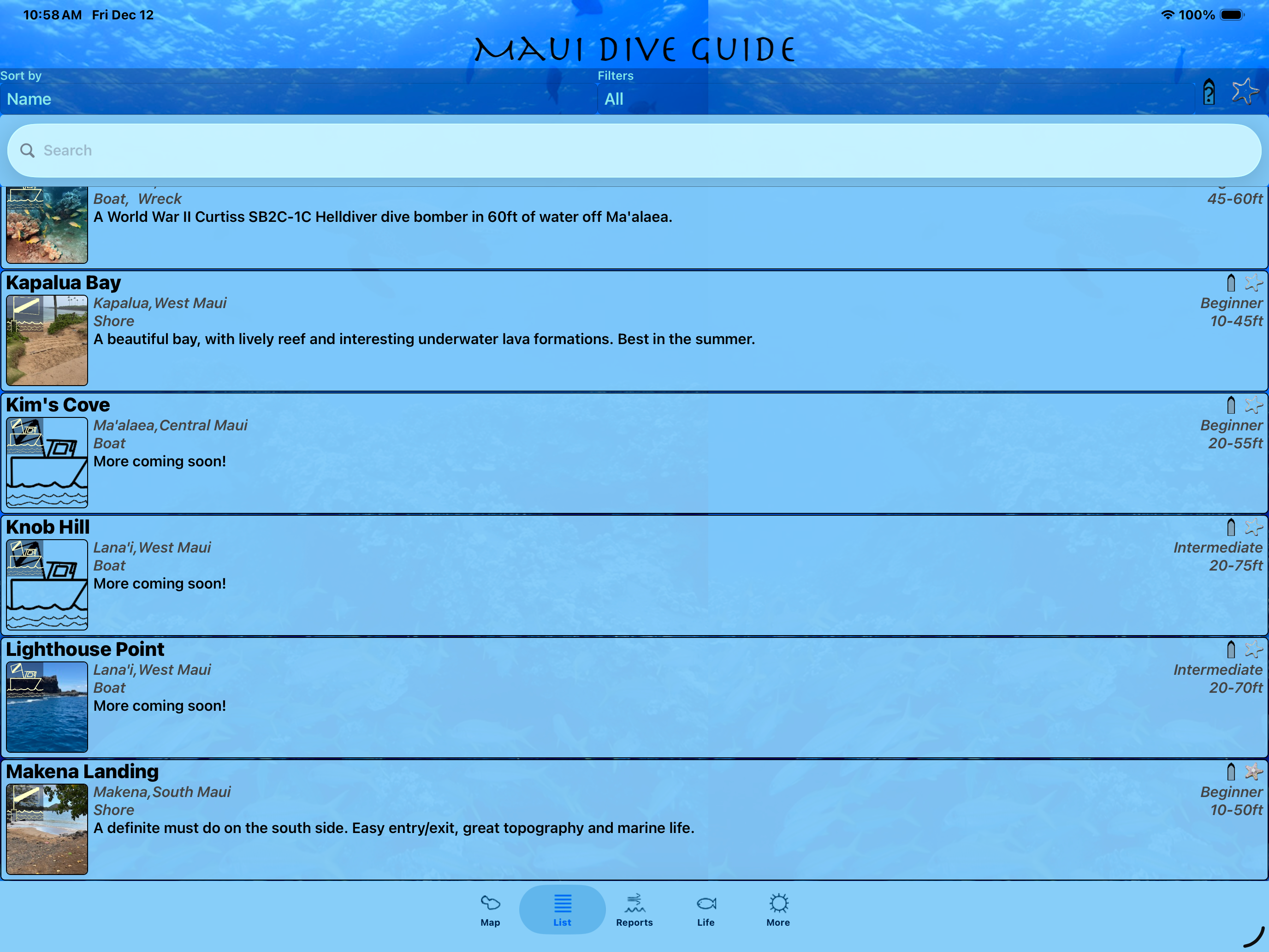 Maui Dive Guide screenshot 16