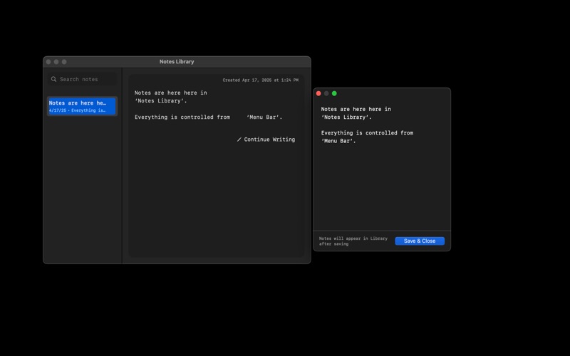 GlancePad screenshot