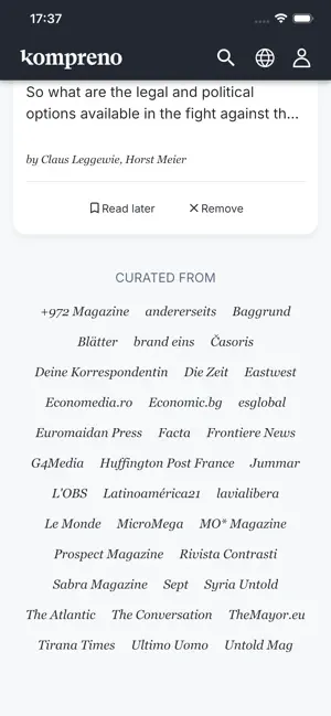 kompreno screenshot 2