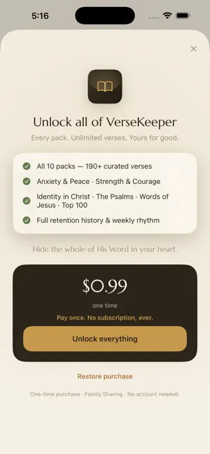 VerseKeeper: Scripture Memory screenshot 2