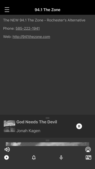 94.1 The Zone iPhone screenshot 3 - Entertainment app