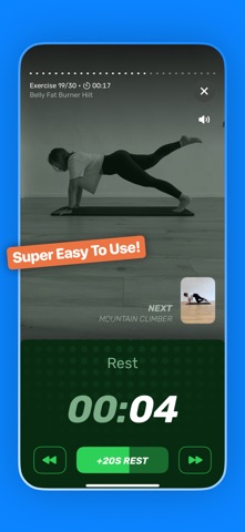 Plank Challenge at Home 30 day iPhone screenshot