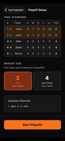 myTournament App Screenshot 5 of 5