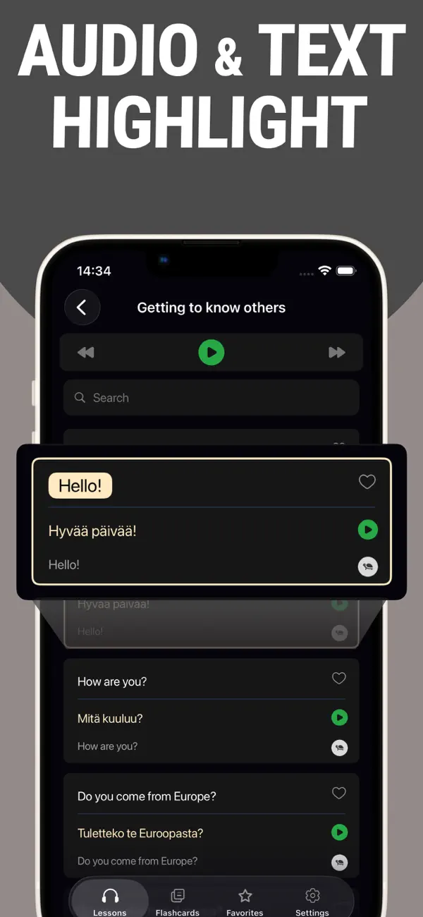 Screenshot #2 pour Learn Finnish - Lentil