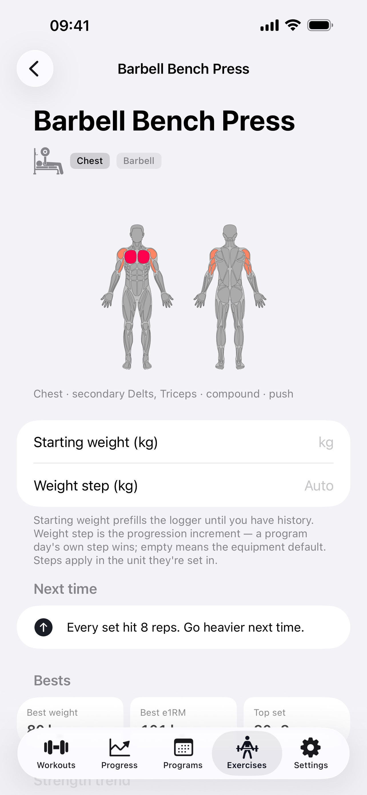 Topset: Private Gym Tracker screenshot 3
