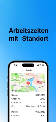 Zeiter Erfassung screenshot