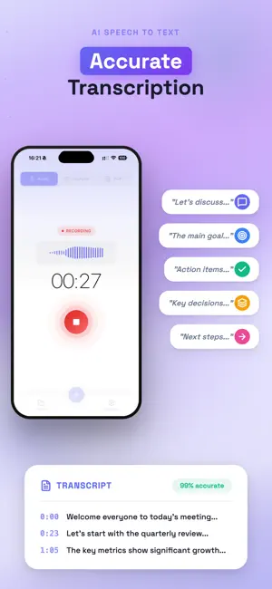 SpeakNotes: Transcribe & Notes screenshot 3