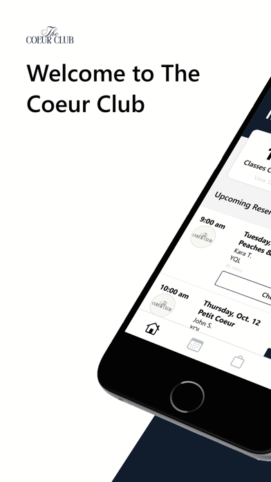 The Coeur Club app screenshot