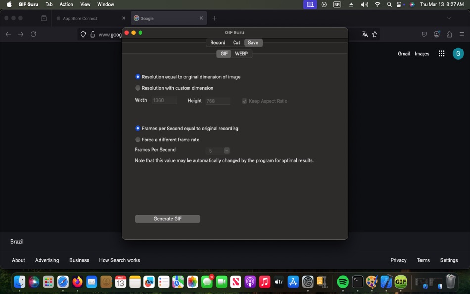 #6. GIF and WebP Animator (macOS) 由: Alessandro Gimenes Ferri