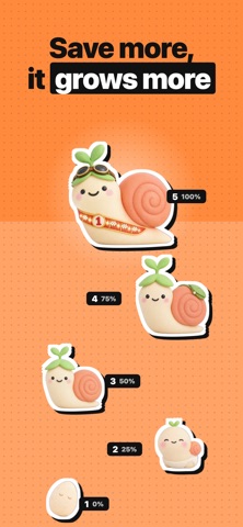 Cute Saving Goal Tracker iPhone screenshot
