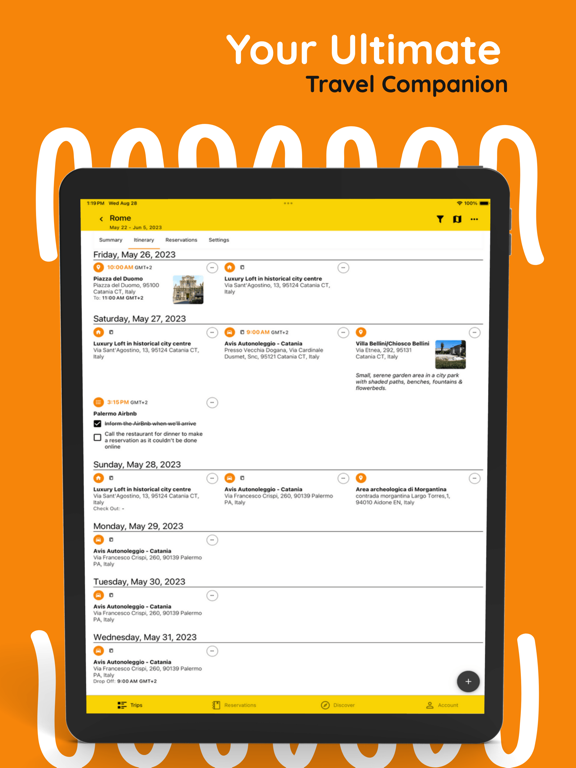 BTravelrs: Travel Planner iPad screenshot 7 - Travel app