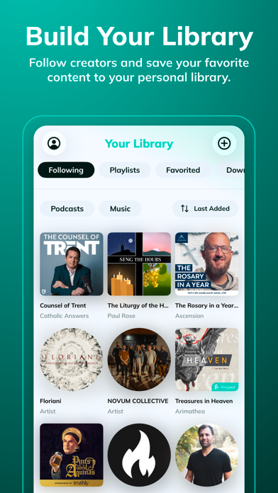 Fio: Catholic Music & Podcasts iPhone screenshot 5 - Music app