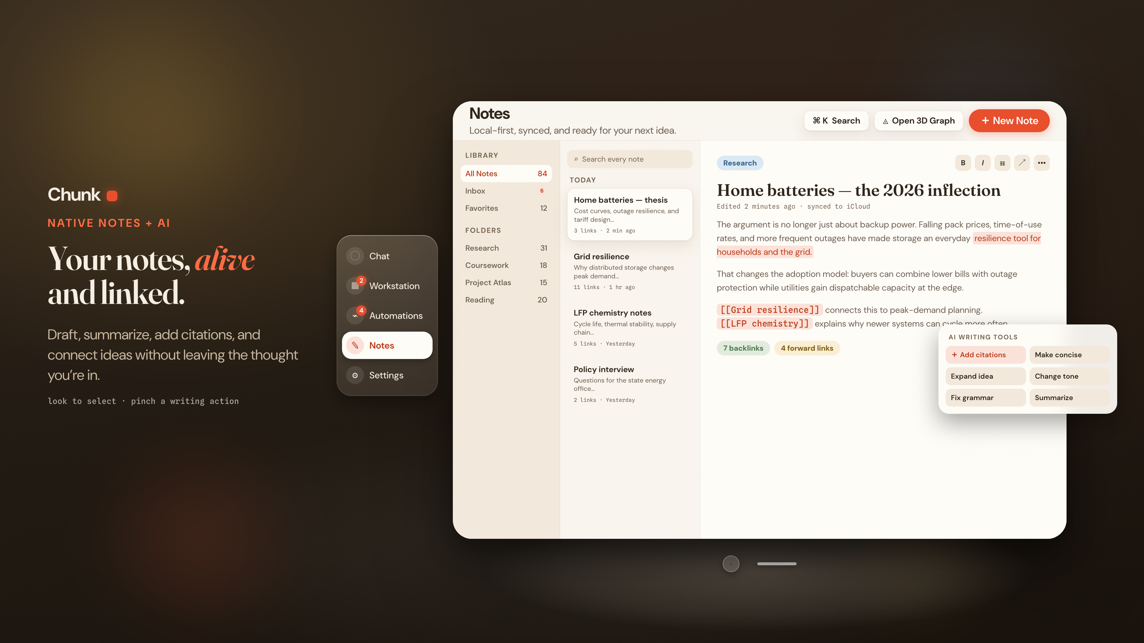 Chunk: AI Research Assistant screenshot 28