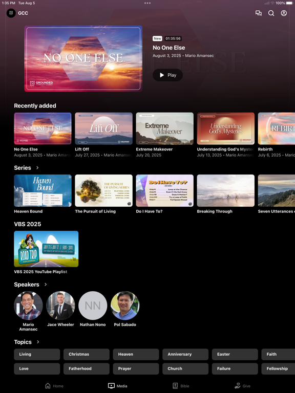 Grounded Community Church - CA iPad screenshot