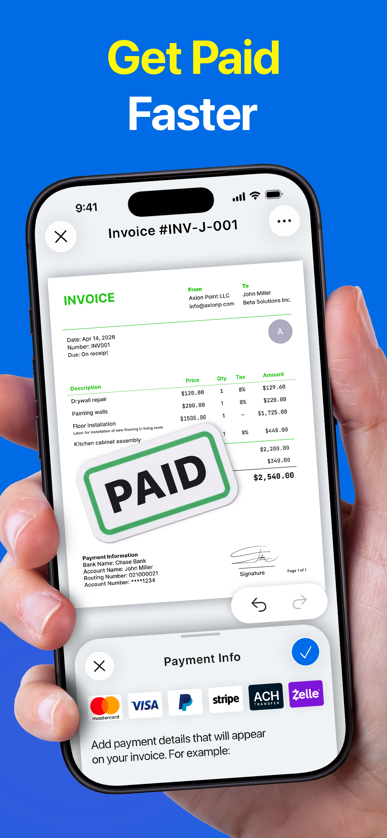 Invoice Maker App: Invy screenshot 2