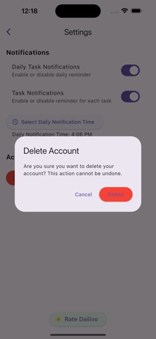 Dailivo screenshot