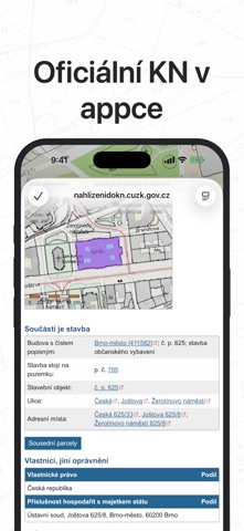 Czech Cadastre: Land Registry iPhone screenshot