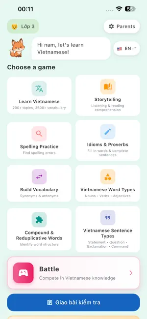 Vua Tiếng Việt Cấp 1 screenshot 1