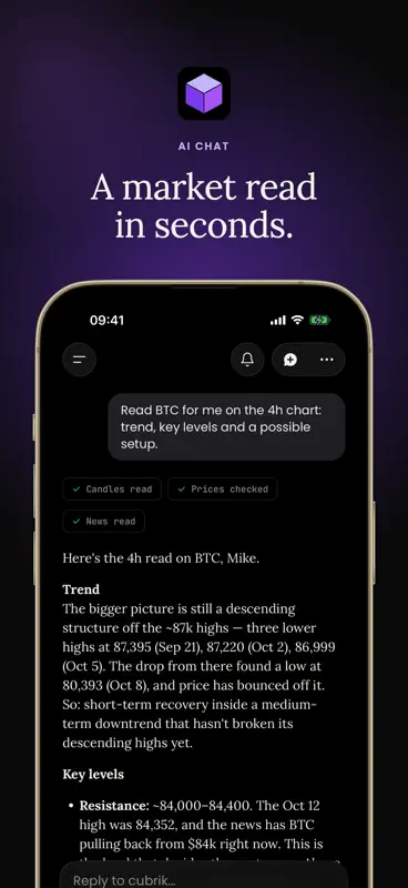 Cubrik AI - Crypto Agent screenshot 1 of 5