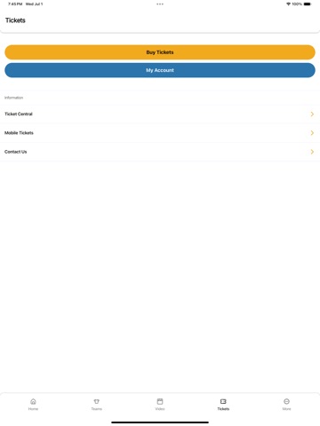 UCLA Bruins iPad screenshot