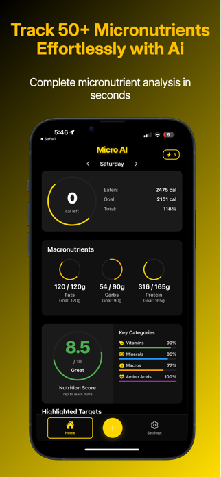 Micro Ai - Micronutrient Log Screenshot 1 of 3