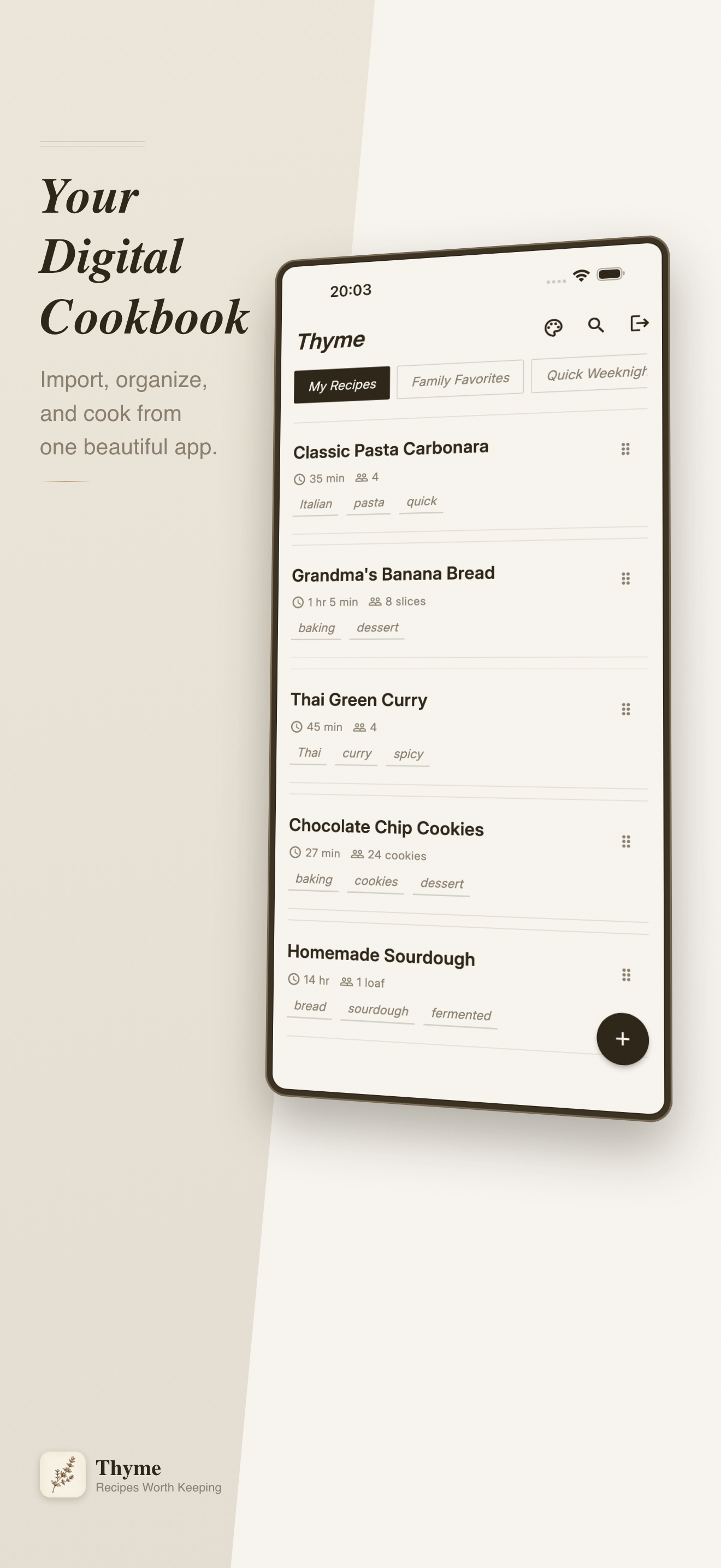 Thyme — Recipes Worth Keeping screenshot 3