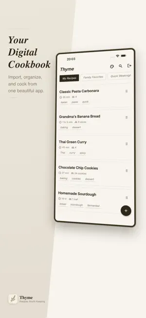 Thyme — Recipes Worth Keeping screenshot 3