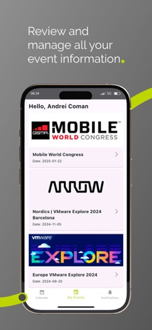 EventApp 360 iPhone screenshot