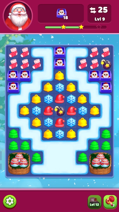 Christmas Santa's Match 3 Screenshot