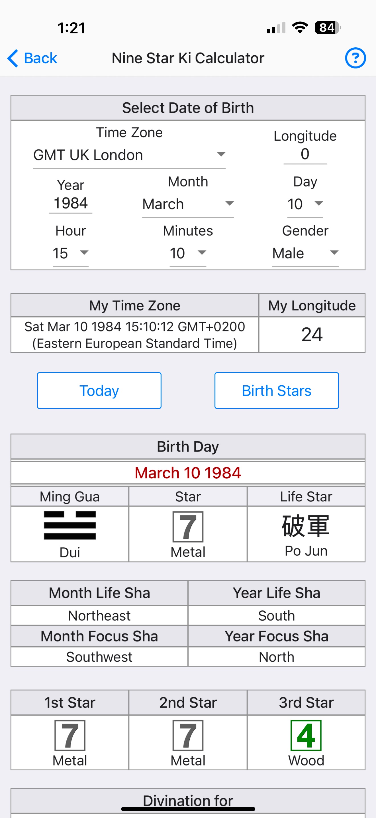9 Star Ki Astrology Lite screenshot 5