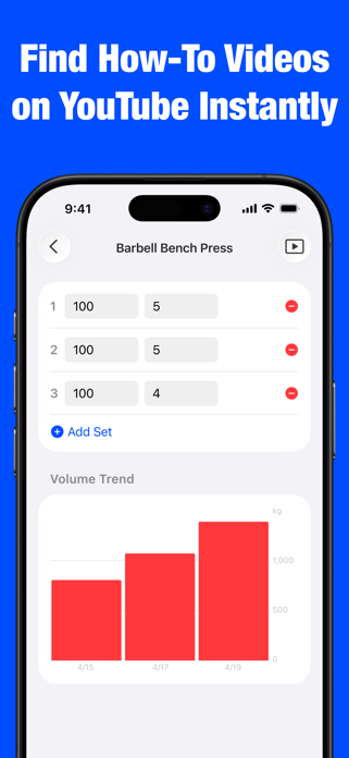 Biggr: Workout log Screenshot 5 of 7