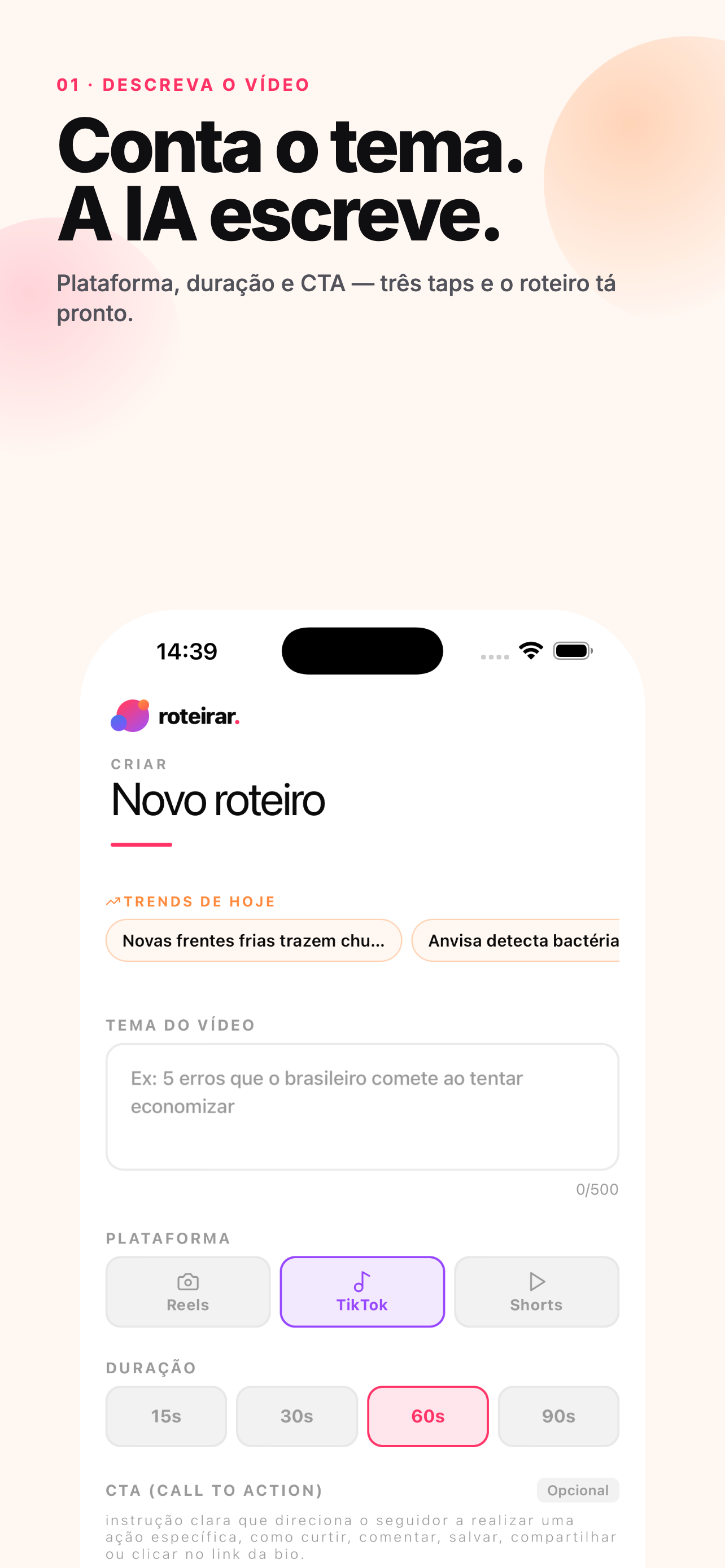 Roteirar screenshot 2
