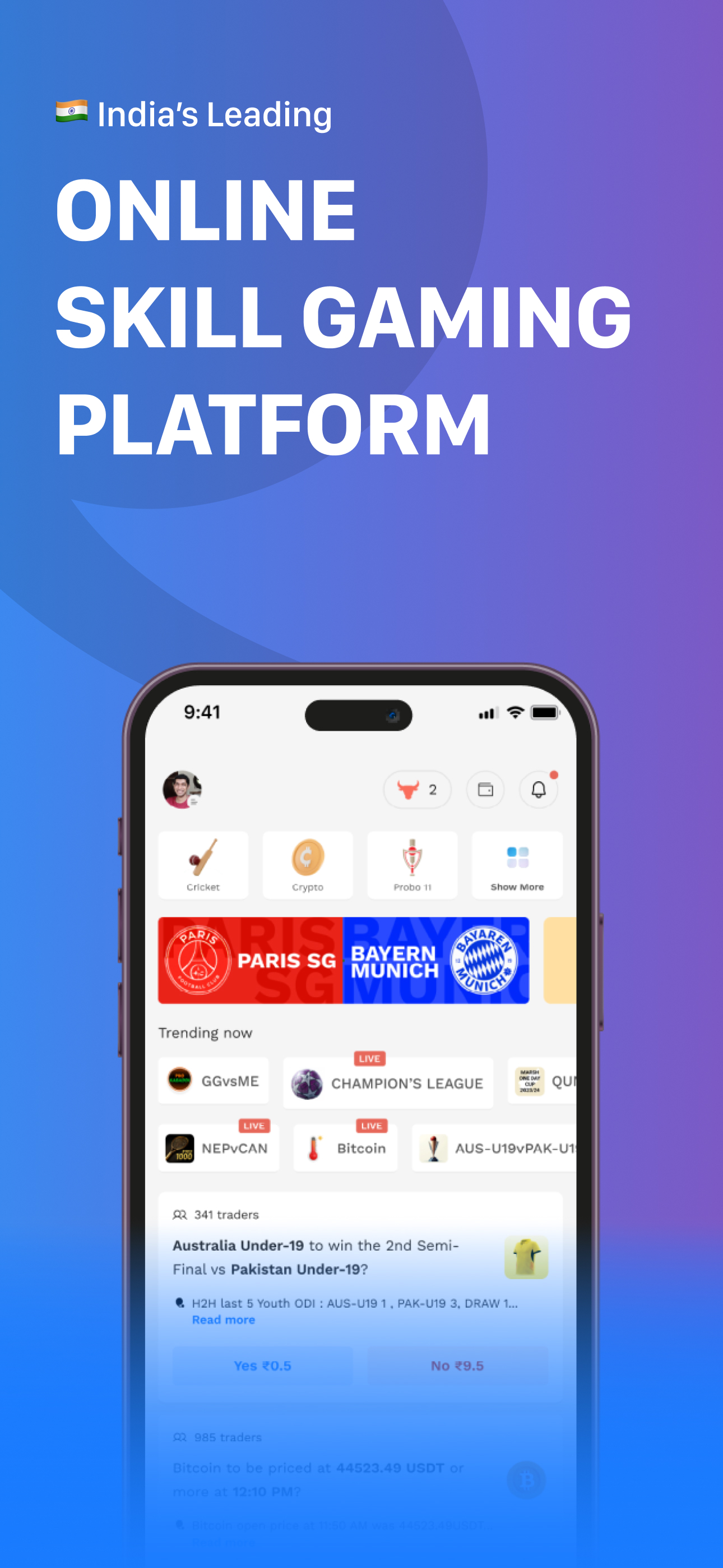 Probo: Online Skill Gaming App