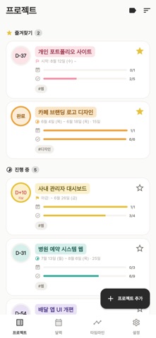 레인 - 멀티 프로젝트 관리 screenshot