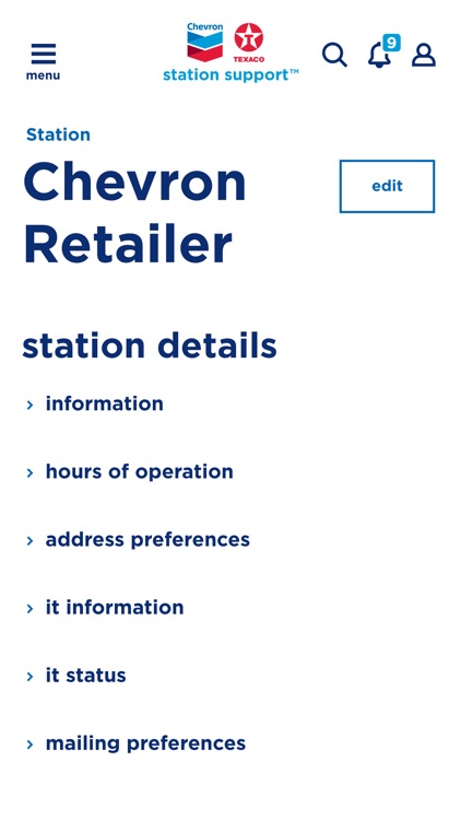 Chevron Texaco Station Support