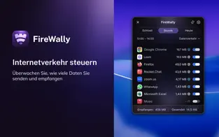 Vorgestellt FireWally ein kostenloser App-Blocker für den Mac bringt Licht ins Daten-Dunkel