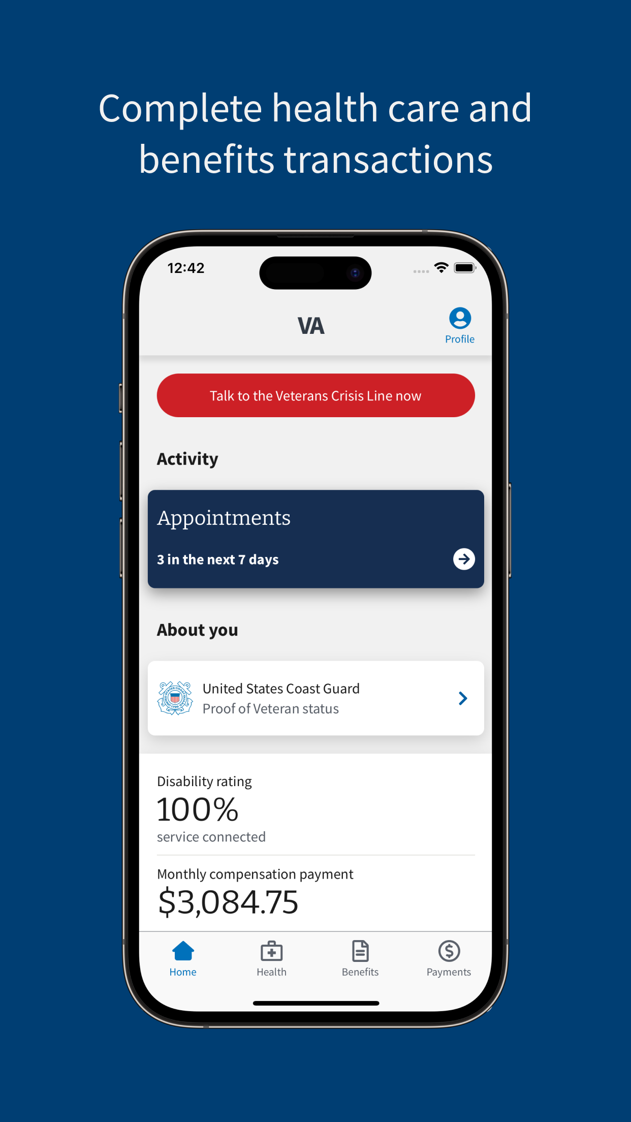 VA: Health and Benefits screenshot 1