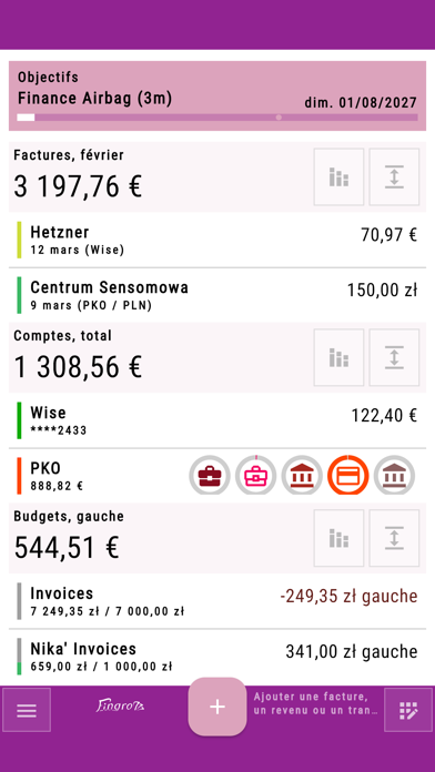 Screenshot #1 pour Fingrom : Suivi des dépenses