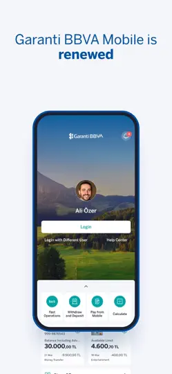 Garanti BBVA Mobil iPhone Ekran Görüntüsü 1