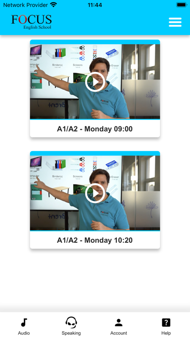 Focus English App Screenshot