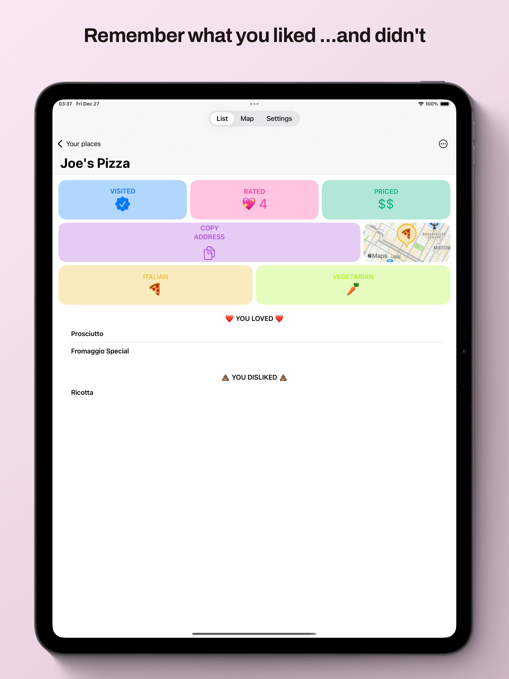 Yumbox - Restaurant Tracker