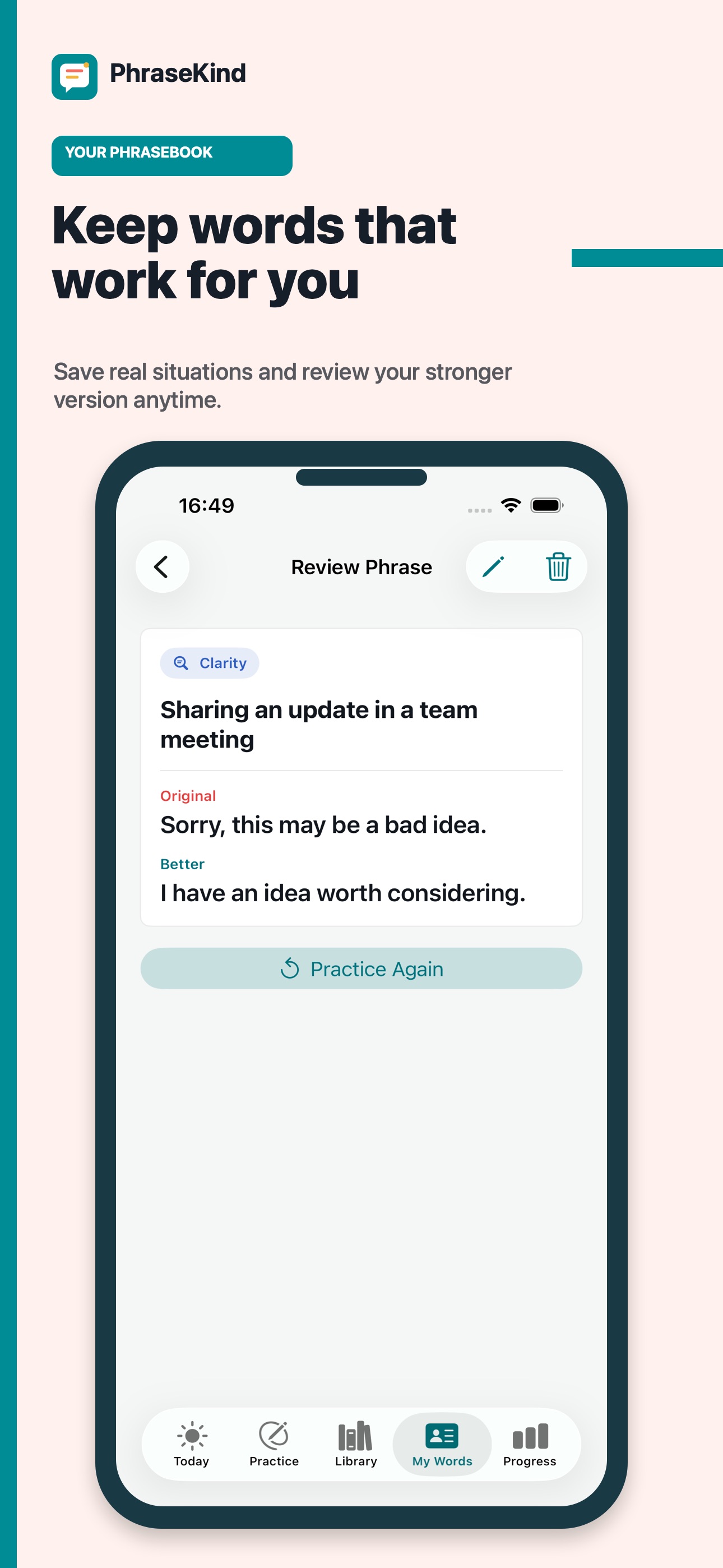 Screenshot 4 of PhraseKind